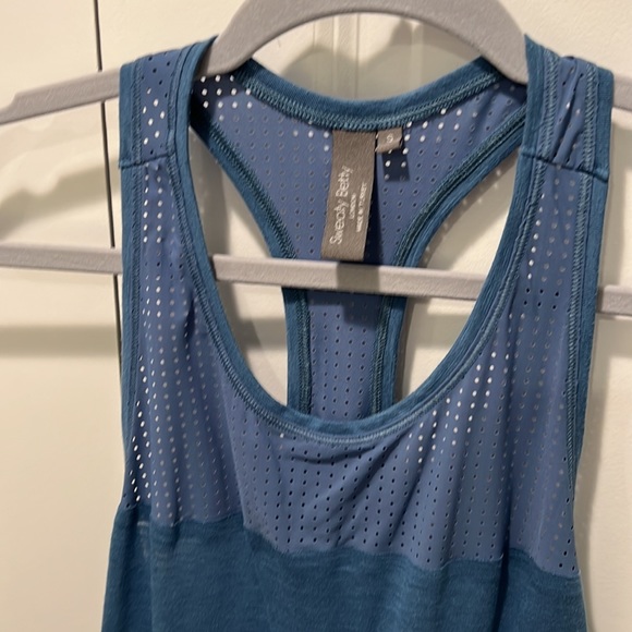 Sweaty Betty Tank Top Size Small Beatle Blue - Picture 2 of 4